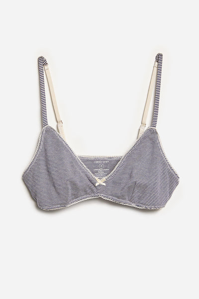 The Max Bralette | Navy Stripe