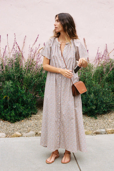 The Paola Dress | Chamomile Rose Cluster