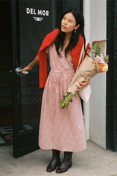 The Simple Dawn Dress | Maroon Calico