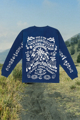 Regenerative Long Sleeve Tee | Evolution Indigo