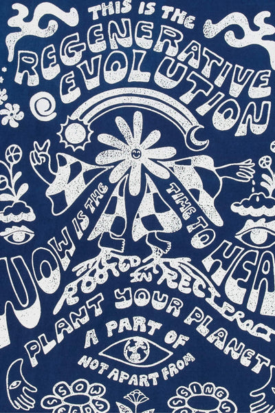 Regenerative Long Sleeve Tee | Evolution Indigo