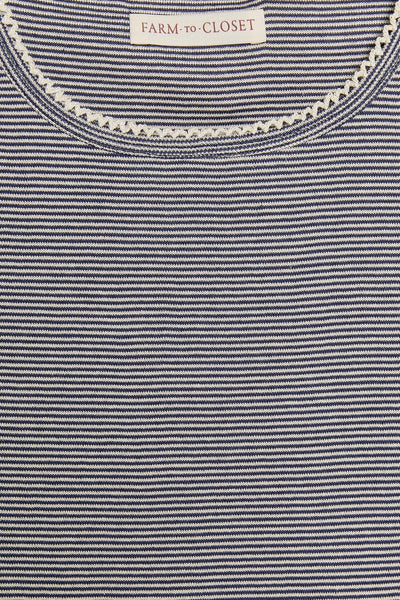 The Rayne Tee | Navy Stripe