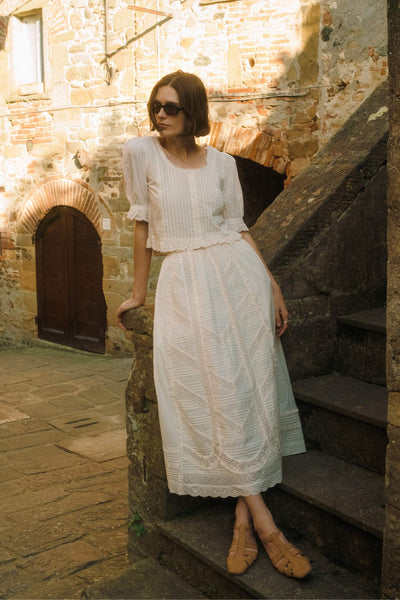The Sulien Skirt | Pearl